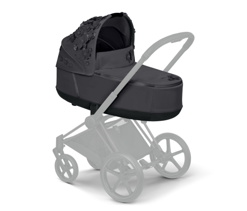 Cybex e-Priam Dream Grey Simply Flowers Chrome brown frame Детская Коляска 2 в 1