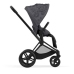 Cybex e-Priam Dream Grey Simply Flowers Matt black frame Прогулочная Коляска