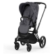 Cybex e-Priam Dream Grey Simply Flowers Matt black frame Pastaigu Ratiņi