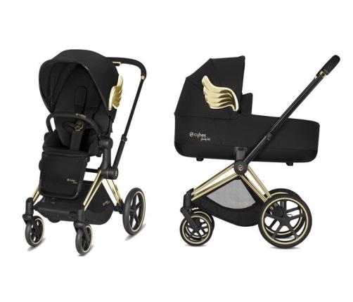 Cybex e-Priam Jeremy Scott Black Wings Bērnu Ratiņi 2in1