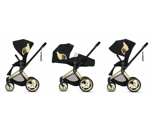 Cybex e-Priam Jeremy Scott Black Wings Детская Коляска 2 в 1