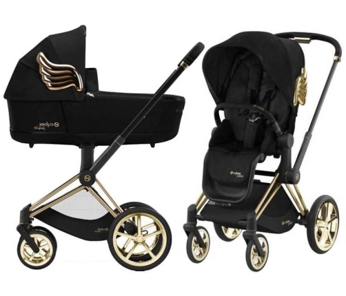 Cybex e-Priam Jeremy Scott Black Wings Детская Коляска 2 в 1