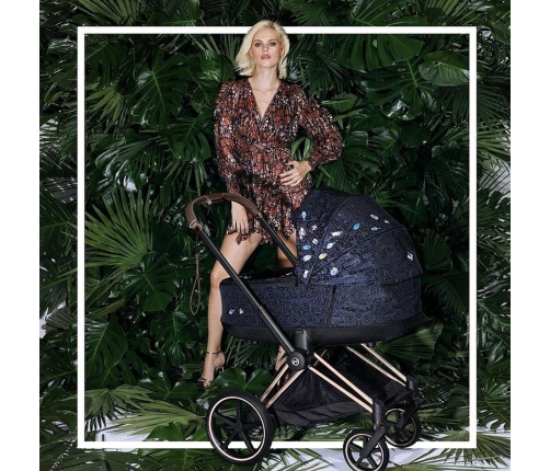 Cybex e-Priam Jewels of Nature Rosegold frame Bērnu Ratiņi 4in1