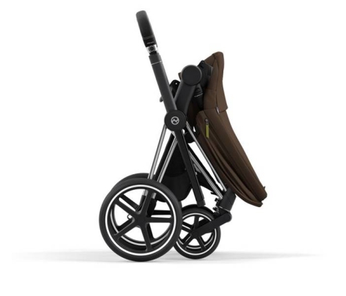 Cybex e-Priam Khaki Brown Chrome black frame Bērnu Ratiņi 4in1