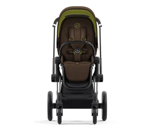 Cybex e-Priam Khaki Brown Chrome black frame Bērnu Ratiņi 4in1