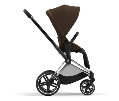 Cybex e-Priam Khaki Brown Chrome black frame Bērnu Ratiņi 4in1