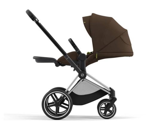 Cybex e-Priam Khaki Brown Chrome black frame Bērnu Ratiņi 4in1