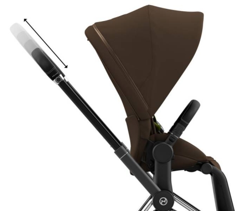 Cybex e-Priam Khaki Brown Chrome black frame Bērnu Ratiņi 4in1