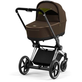 Cybex e-Priam Khaki Brown Chrome black frame Kulbu Rati