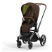 Cybex e-Priam Khaki Brown Chrome brown frame Детская Коляска 4 в 1