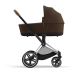 Cybex e-Priam Khaki Brown Chrome brown frame Bērnu Ratiņi 4in1