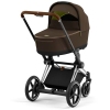 Cybex e-Priam Khaki Brown Chrome brown frame Коляска с Люлькой