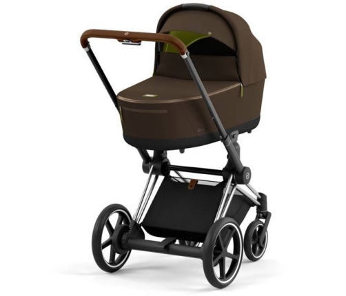 Cybex e-Priam Khaki Brown Chrome brown frame Коляска с Люлькой