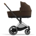 Cybex e-Priam Khaki Brown Chrome brown frame Коляска с Люлькой