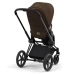 Cybex e-Priam Khaki Brown Matt black frame Pastaigu Ratiņi