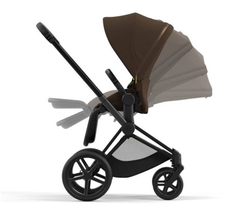 Cybex e-Priam Khaki Brown Matt black frame Pastaigu Ratiņi