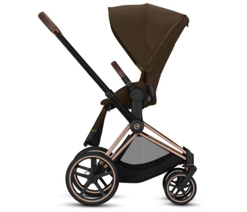 Cybex e-Priam Khaki Brown Rosegold frame Детская Коляска 4 в 1