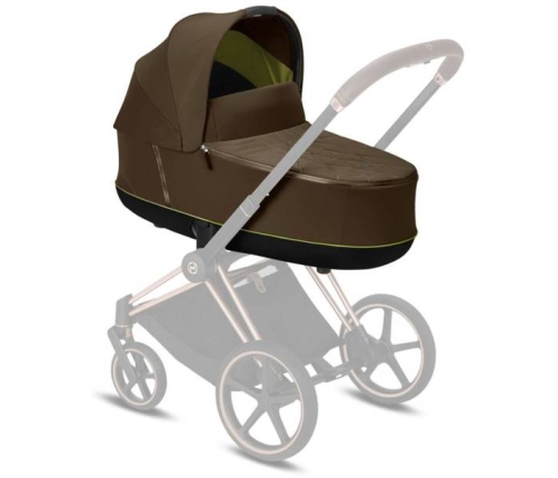 Cybex e-Priam Khaki Brown Rosegold frame Коляска с Люлькой