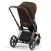 Cybex e-Priam Khaki Brown Rosegold frame Pastaigu Ratiņi