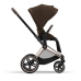 Cybex e-Priam Khaki Brown Rosegold frame Pastaigu Ratiņi