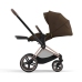 Cybex e-Priam Khaki Brown Rosegold frame Pastaigu Ratiņi