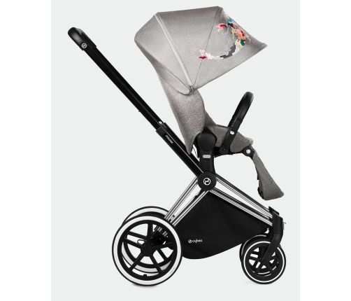 Cybex e-Priam Koi Crystallized Chrome black frame Прогулочная Коляска