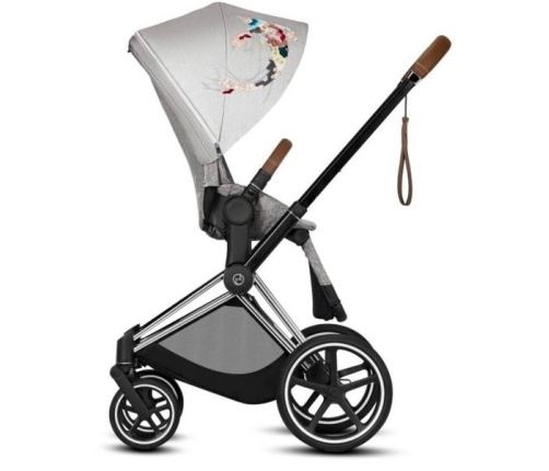 Cybex e-Priam Koi Crystallized Chrome brown frame Прогулочная Коляска