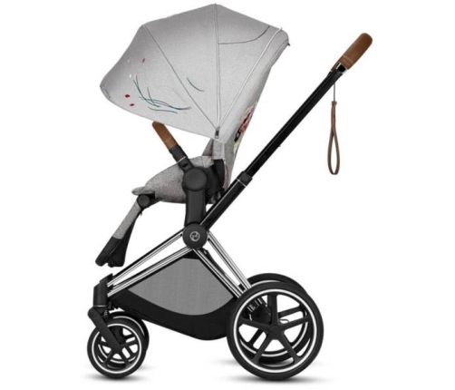 Cybex e-Priam Koi Crystallized Chrome brown frame Прогулочная Коляска