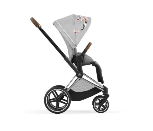 Cybex e-Priam Koi Crystallized Chrome brown frame Прогулочная Коляска