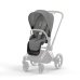 Cybex e-Priam Manhattan Grey Plus Chrome brown frame Детская Коляска 4 в 1