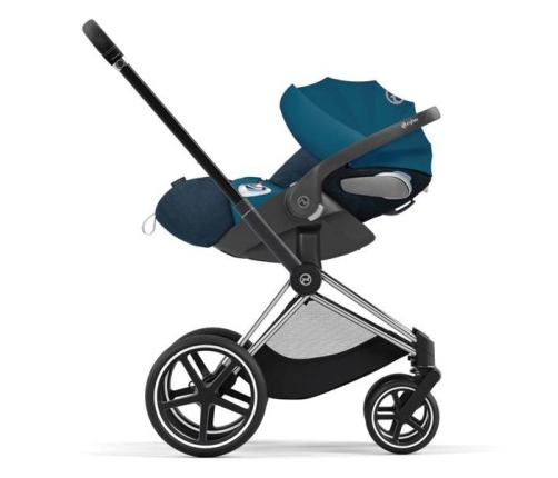 Cybex e-Priam Mountain Blue Chrome black frame Детская Коляска 4 в 1