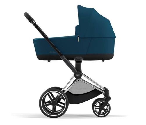 Cybex e-Priam Mountain Blue Chrome black frame Детская Коляска 4 в 1