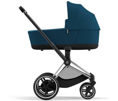 Cybex e-Priam Mountain Blue Chrome black frame Коляска с Люлькой