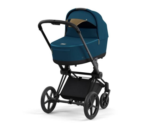 Cybex e-Priam Mountain Blue Matt black frame Bērnu Ratiņi 4in1