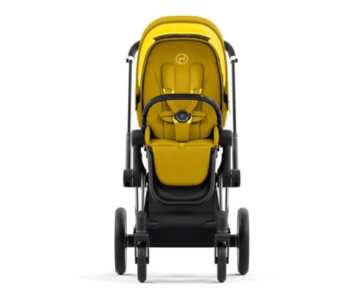 Cybex e-Priam Mustard Yellow Chrome black frame Bērnu Ratiņi 4in1