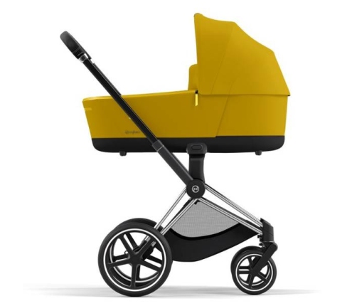 Cybex e-Priam Mustard Yellow Chrome black frame Bērnu Ratiņi 4in1