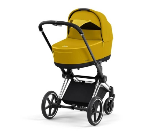 Cybex e-Priam Mustard Yellow Chrome black frame Детская Коляска 4 в 1