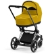 Cybex e-Priam Mustard Yellow Chrome black frame Kulbu Rati