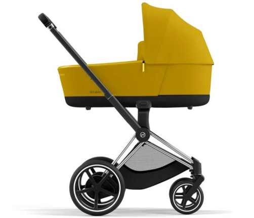 Cybex e-Priam Mustard Yellow Chrome black frame Kulbu Rati