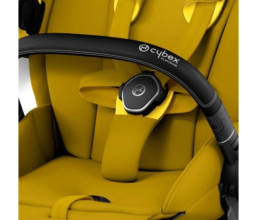 Cybex e-Priam Mustard Yellow Chrome black frame Pastaigu Ratiņi