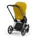 Cybex e-Priam Mustard Yellow Chrome black frame Pastaigu Ratiņi