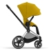 Cybex e-Priam Mustard Yellow Chrome black frame Pastaigu Ratiņi