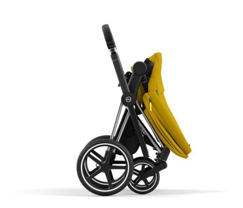 Cybex e-Priam Mustard Yellow Chrome black frame Pastaigu Ratiņi