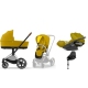 Cybex e-Priam Mustard Yellow Chrome brown frame Детская Коляска 4 в 1