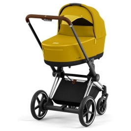 Cybex e-Priam Mustard Yellow Chrome brown frame Kulbu Rati