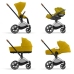 Cybex e-Priam Mustard Yellow Chrome brown frame Прогулочная Коляска