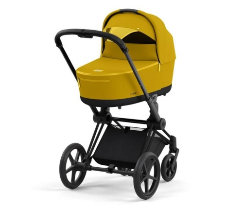 Cybex e-Priam Mustard Yellow Matt black frame Bērnu Ratiņi 4in1