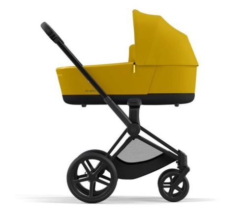 Cybex e-Priam Mustard Yellow Matt black frame Bērnu Ratiņi 4in1