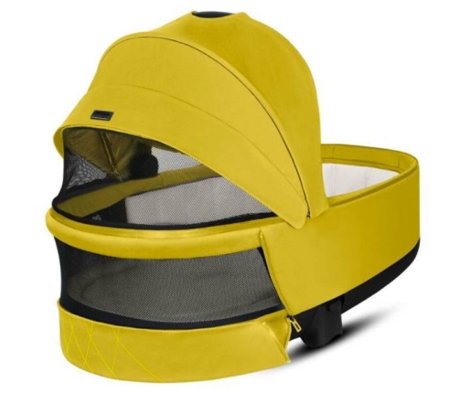 Cybex e-Priam Mustard Yellow Matt black frame Коляска с Люлькой