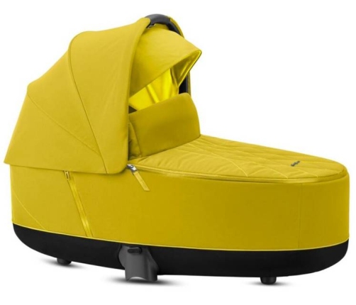 Cybex e-Priam Mustard Yellow Matt black frame Коляска с Люлькой